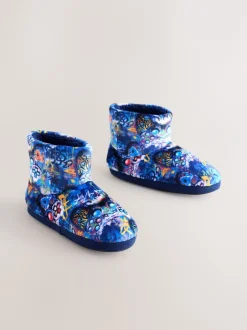 Next Bleu Graffiti Gamer - Bottines chaussons confortables Best