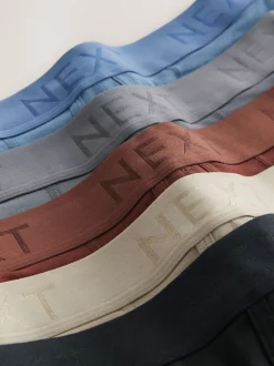 Next Bleu/ Gris/ Écru/ Rouge/Noir - Lot de 5 - Boxers avec ouverture sur le devant Online