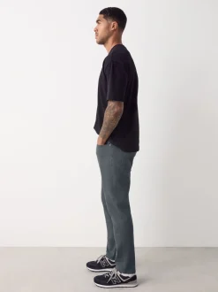 Next - Lit 1 place - Coupe ajustée Classic Jeans extensibles Bleu Gris Moyen Outlet