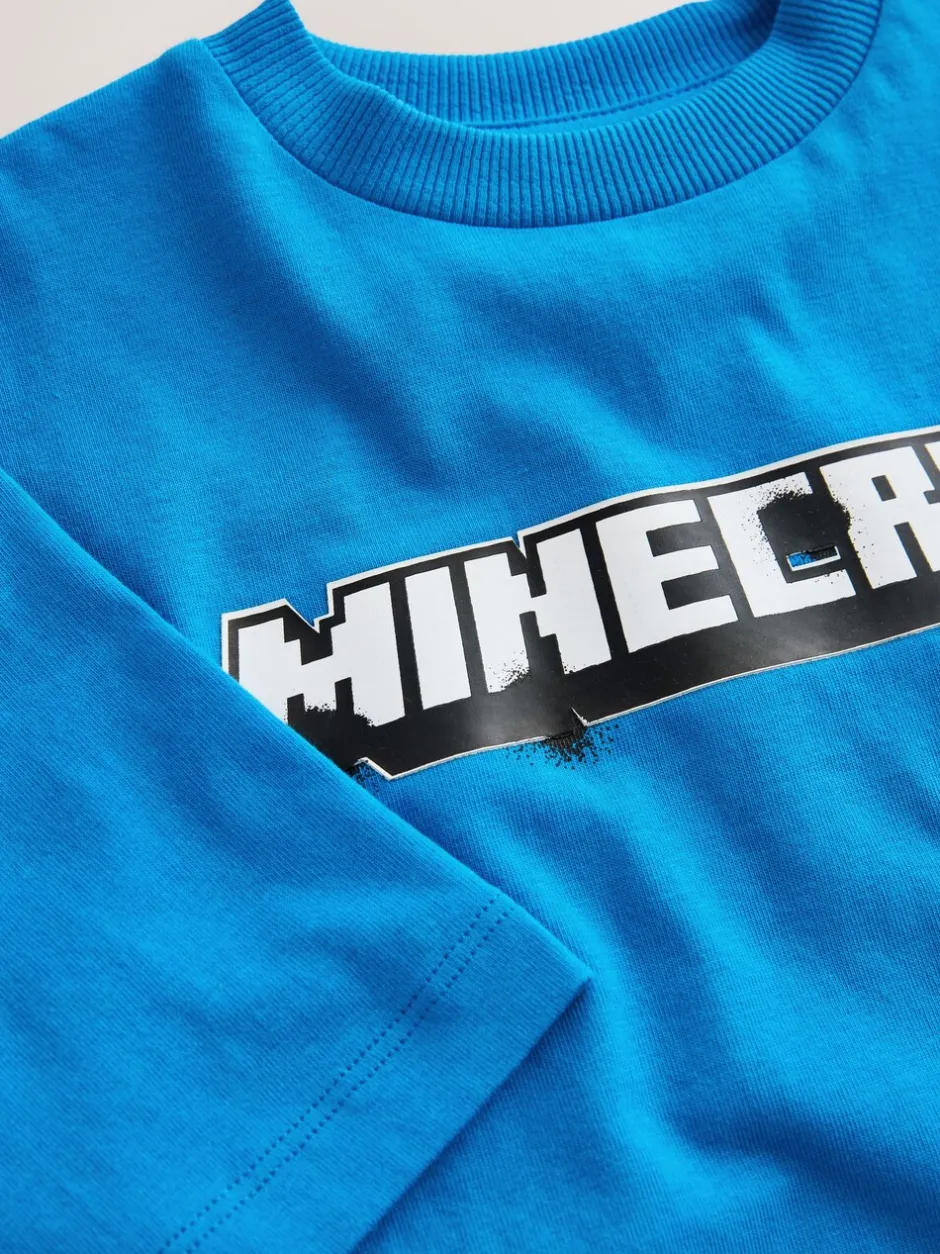 Next - T-shirt Minecraft (3-16ans) Bleu imprimé dans le dos Online