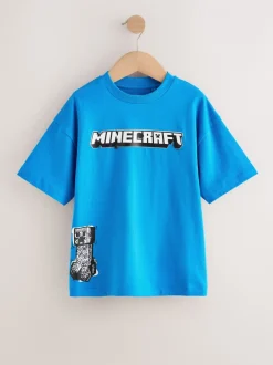 Next - T-shirt Minecraft (3-16ans) Bleu imprimé dans le dos Online
