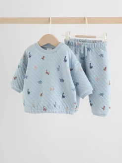 Next Bleu imprimé dinosaure - Ensemble sweat matelassé et survêtement Bébé (0mois à2ans) Best