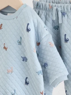 Next Bleu imprimé dinosaure - Ensemble sweat matelassé et survêtement Bébé (0mois à2ans) Best