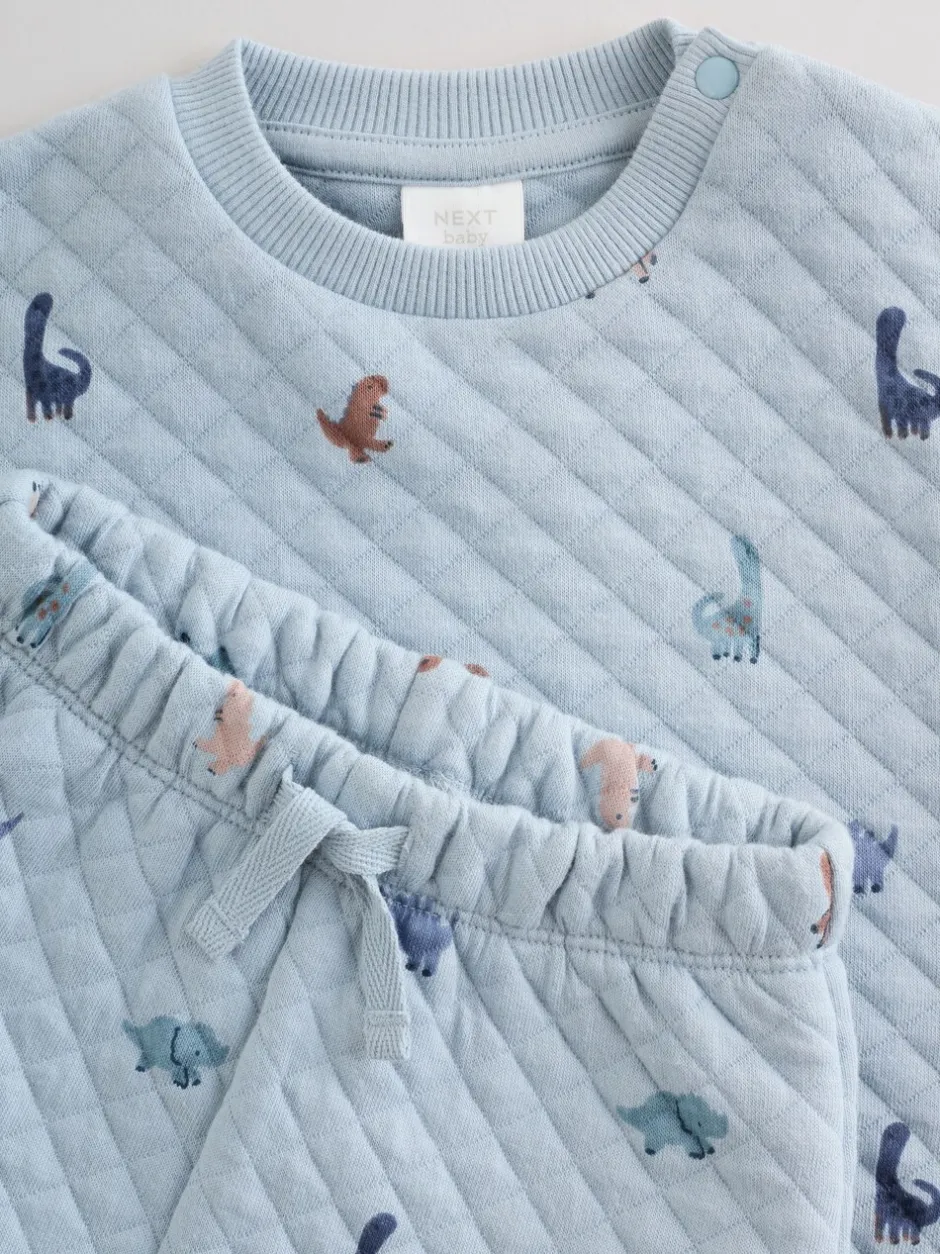 Next Bleu imprimé dinosaure - Ensemble sweat matelassé et survêtement Bébé (0mois à2ans) Best