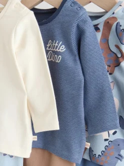 Next - Hauts et Leggings 6 pièces bébé (0mois-3ans) Bleu imprimé dinosaure Hot