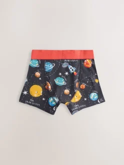 Next Bleu imprimé galaxie - Lot de 5 boxers Junior Personnage (1.5-16ans) Online