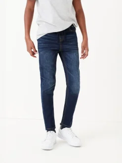 Next Bleu indigo - Jeans extensibles à taille élastique (3-16ans) Discount