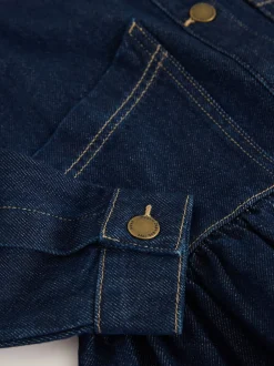 Next Bleu indigo - Veste en jean à ourlet péplum (3-16ans) Outlet