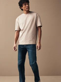 Next - Ajustement droit - Jean Motionflex Bleu indigo moyen Hot