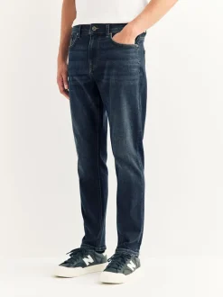 Next - Slim Fit (Slim Fit) - Jean Motionflex Bleu indigo moyen Sale