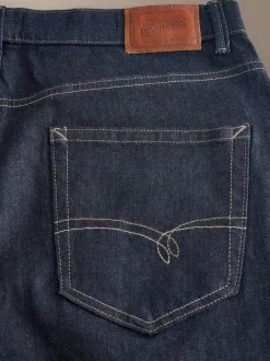 Next Bleu indigo rincé - Coupe fuselée régulière - Signature Selvedge jean Denim Jeans Online
