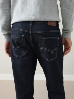 Next Bleu indigo rincé - Coupe fuselée régulière - Signature Selvedge jean Denim Jeans Online