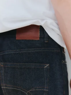 Next Bleu indigo rincé - Jean Denim Signature brossé douillet à Carreaux Outlet