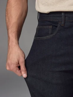 Next - Jeansextensible classique coupe fuselée régulière Bleu indigo rincé Hot