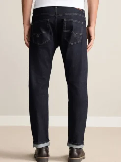 Next Bleu indigo rincé - Slim Fit (Slim Fit) - Signature Selvedge jean Denim Jeans Discount