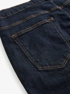 Next - Straight Fit Classic Jeans extensibles Bleu indigo rincé Outlet