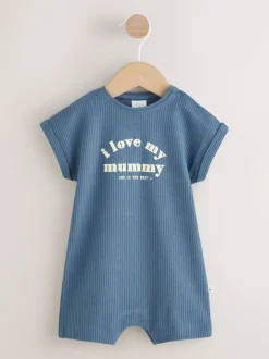 Next Bleu J’aime ma maman - Barboteuse Bébé en jersey Sale