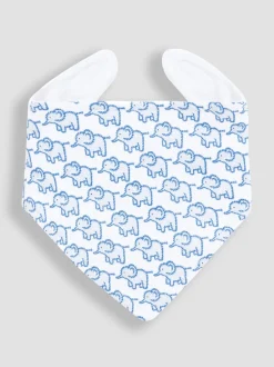 Jojo Maman Bébé bleu layette - Paquet de 3coton Baby Dribble BIBS Hot