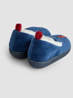 Jojo Maman Bébé - Chaussons Bleu London motif soldat