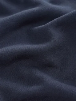 Next - Ajustement régulier - Sweat-shirt épais à Col rond riche en coton Bleu marine Hot