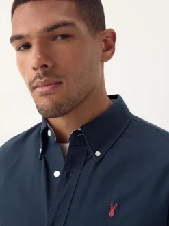 Next - Ajustement régulier - Chemise Oxford à manches courtes Bleu marine Best
