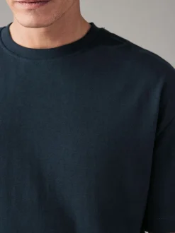 Next - Ajustement régulier - T-shirt épais Bleu marine Best