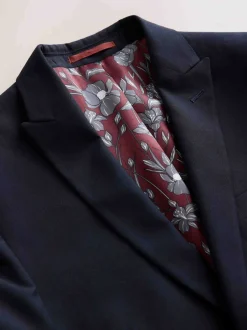 Next Bleu marine - - Veste de costume à deux boutons Ajustement régulier New