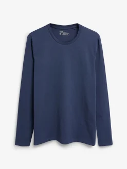 Next - Ajustement régulier - T-shirt à manches longues de cou d'équipage Bleu marine Best