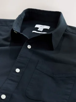 Next - Ajustement régulier - Chemise Oxford à manches longues Bleu marine New