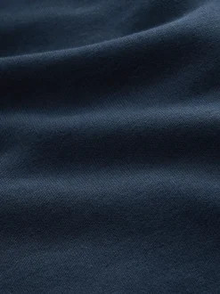 Next - Ajustement régulier - Sweat-shirt à capuche en jersey riche en coton épais Bleu marine Clearance