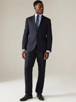 Next Bleu marine - - Veste de costume texturée Ajustement régulier Best