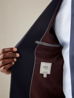 Next Bleu marine - - Veste de costume texturée Ajustement régulier Best