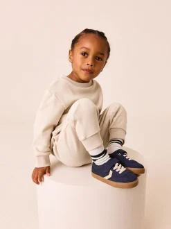 Next - Baskets à lacets élastiques à fermeture tactile Bleu marine Hot