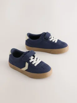 Next - Baskets à lacets élastiques à fermeture tactile Bleu marine Hot