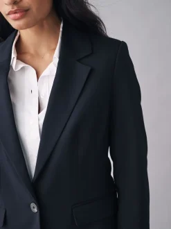 Next Bleu marine - Blazer ajusté robuste Sale