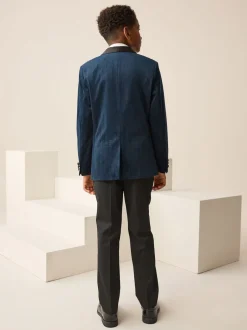 Next Bleu marine - Blazer en velours texturé (3-16ans) Hot