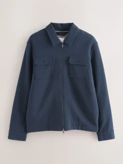 Next Bleu marine - Borg Veste-chemise doublée en polaire Best