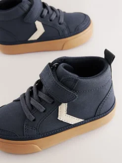 Next Bleu marine - Bottes chevrons à lacets élastiques et fermeture tactile Online