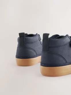 Next Bleu marine - Bottes chevrons à lacets élastiques et fermeture tactile Online