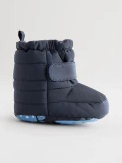 Next Bleu marine - Bottes de neige à fermeture par contact bébé (0-2mois)
