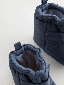 Next Bleu marine - Bottes de neige à fermeture par contact bébé (0-2mois)