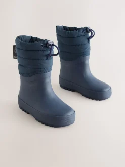 Next Bleu marine - Bottes de pluie à poignets matelassés Online