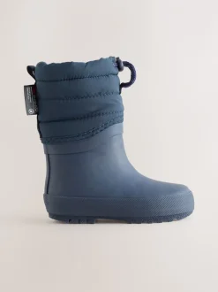 Next Bleu marine - Bottes de pluie à poignets matelassés Online