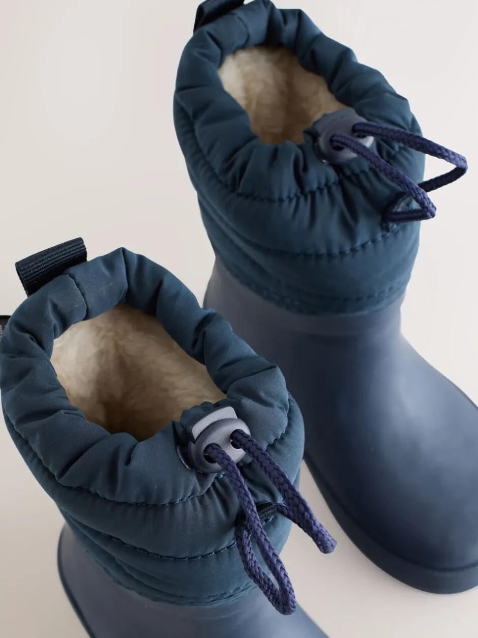 Next Bleu marine - Bottes de pluie à poignets matelassés Online