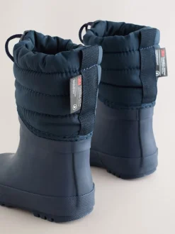 Next Bleu marine - Bottes de pluie à poignets matelassés Online