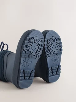 Next Bleu marine - Bottes de pluie à poignets matelassés Online