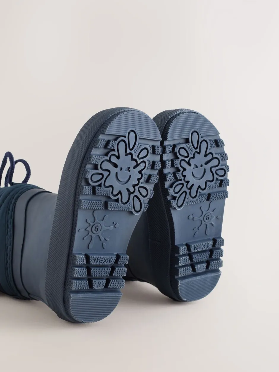 Next Bleu marine - Bottes de pluie à poignets matelassés Online