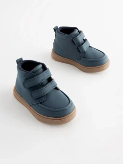 Next Bleu marine - Bottines avec fermeture scratch et doublure chaude Discount