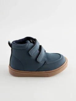 Next Bleu marine - Bottines avec fermeture scratch et doublure chaude Best