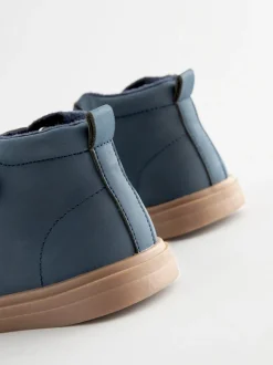 Next Bleu marine - Bottines avec fermeture scratch et doublure chaude Best
